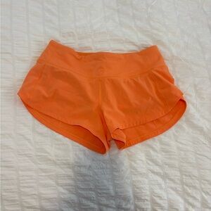 Vibrant Orange Women's Lululemon Shorts
